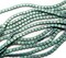 CzechMates Tile Beads, 50 pc Strand, Light Green Metallic Suede, Adorabilities